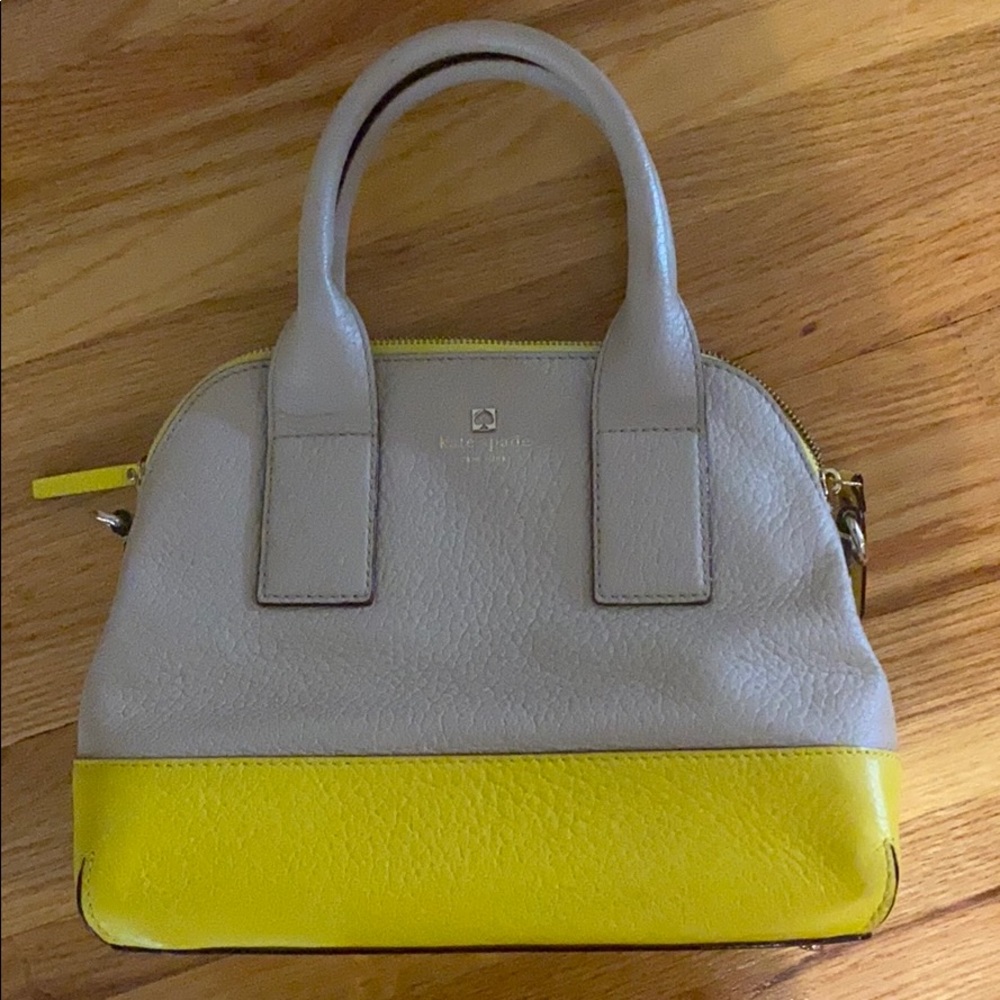 Leather kate spade bag with dust bag and s…